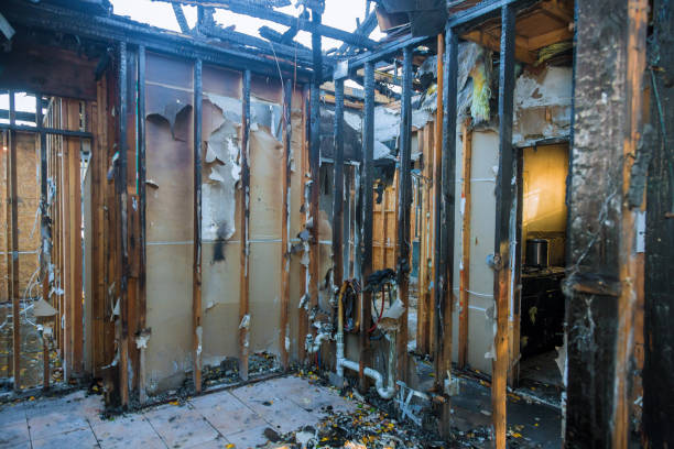 Professional Fire Damage Restoration technician working in Palmer Lake, CO